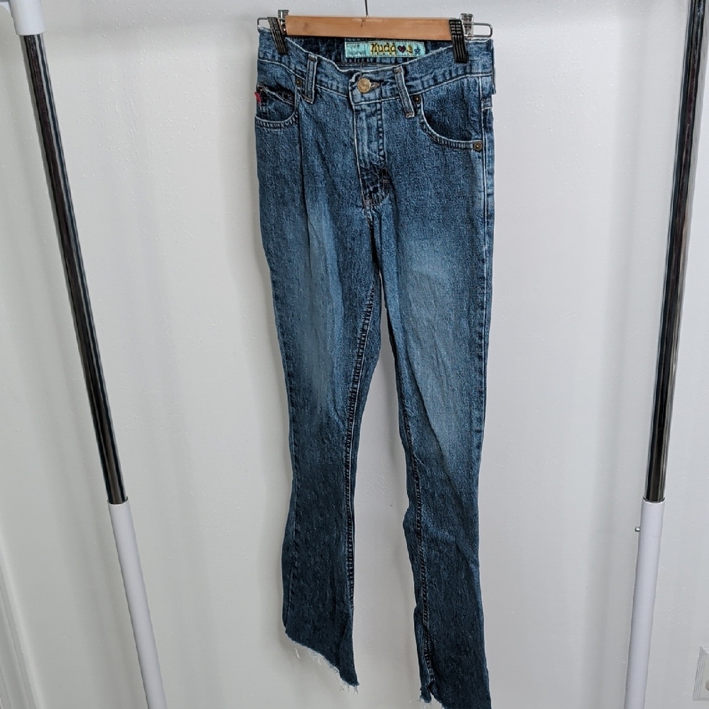 Mudd Women's Straight Leg Blue Jeans